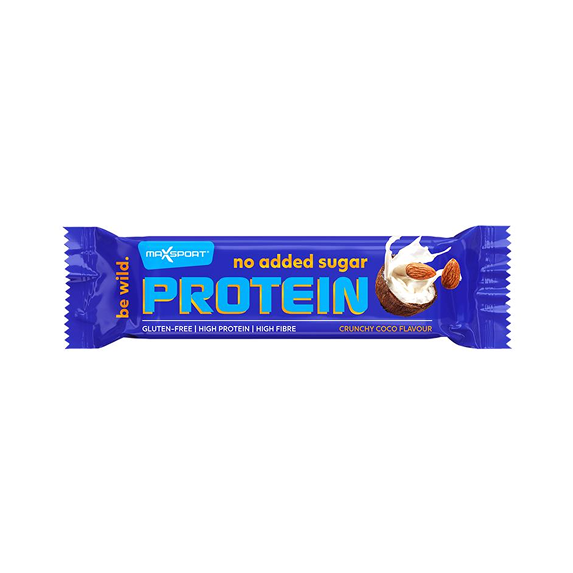 MaxSport No Added Sugars - Çokollatë Proteinike me shije Arrë Kokosi 30x40gr