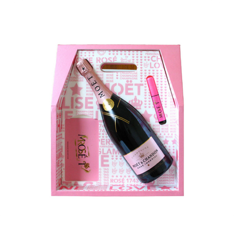 Shampanjë Moët & Chandon Rosé 1.5L, 12% (Kuti Dhuratë)