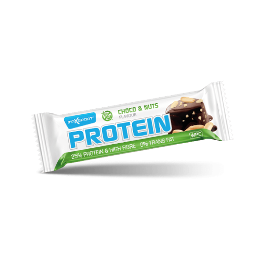 MaxSport Protein -  Çokollatë Proteinike me Çokollatë dhe Arra 50gr