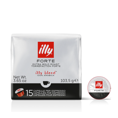 illy Espresso Forte Mps 90 Capsules ( 1 Pack = 15 Pcs)