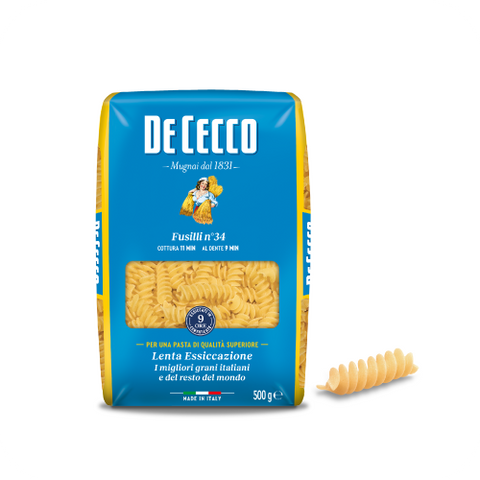 De Cecco Pasta Fusilli no. 34, Packaging 500Gr