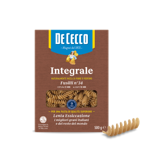 De Cecco Pasta Fusilli Integrali Paketim 500gr