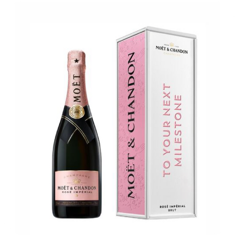 Champagne Moët & Chandon Rosé Impérial Milestones 0.75L, 12% (Gift Box)