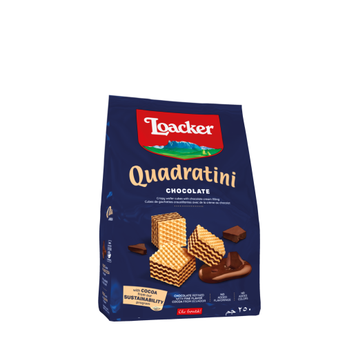 Loacker Vafer Quadratini Çokollatë Paketim 125Gr
